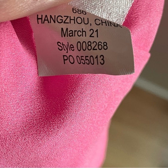 Lilly Pulitzer Martha Pink Stretch Ruffle Midi Short Sleeve Dress EUC Size 10 - Picture 9 of 11